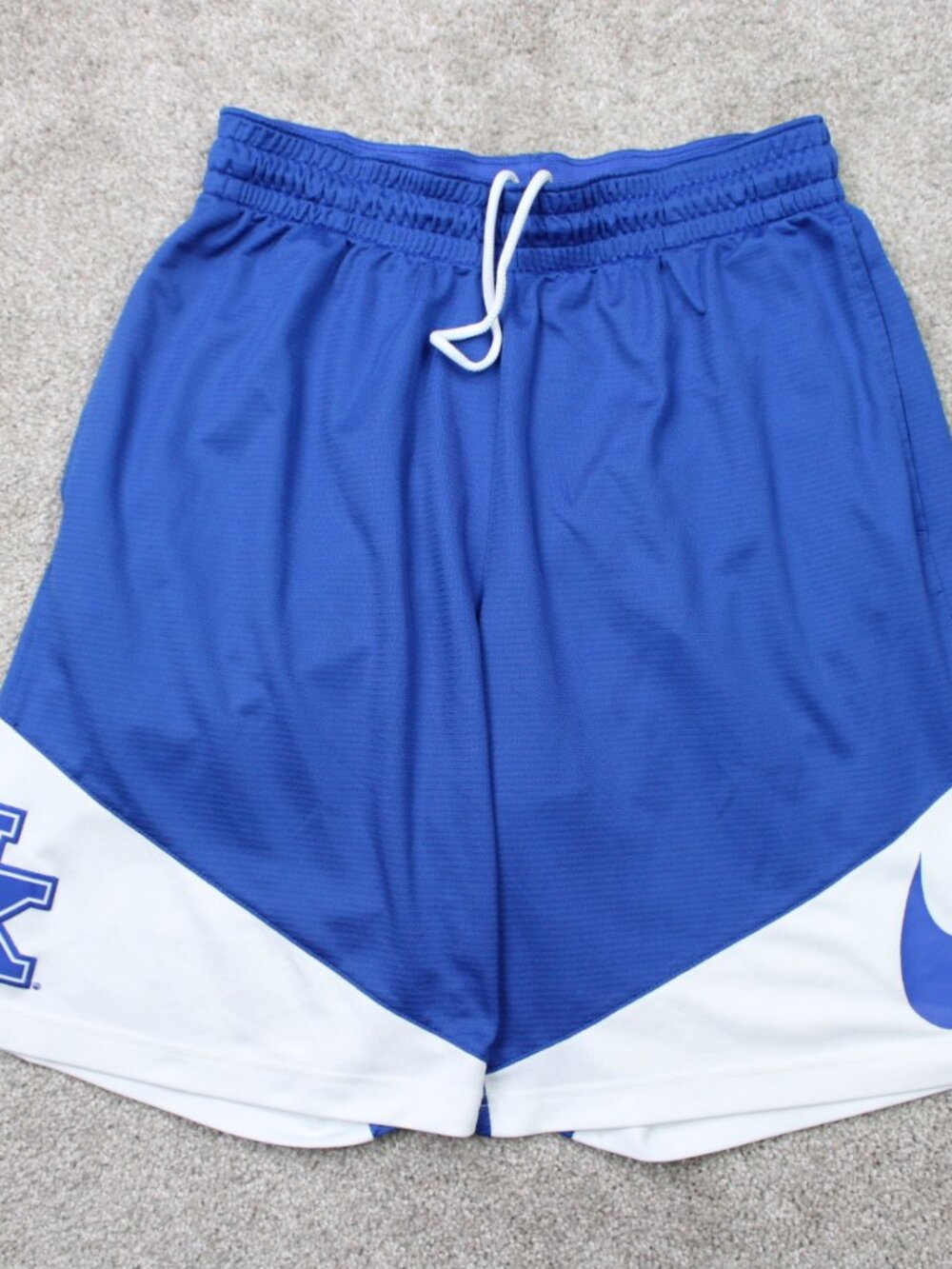 Nike Elite Kentucky Wildcats Shorts Mens Large Blue/White 9" Dri-Fit Basketball